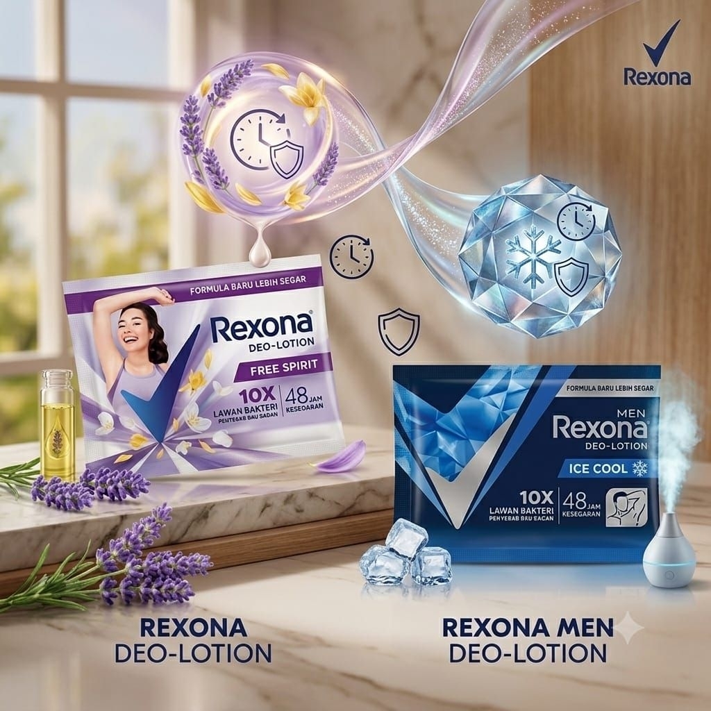 Rexona Deodorant sachet (1 Renteng 12 sachet)