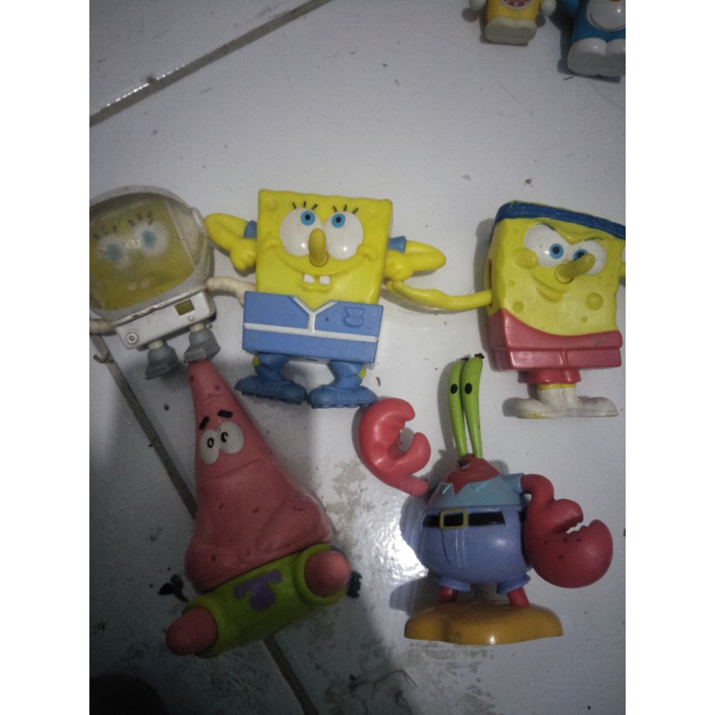 set action figure Spongebob mcd isi 5