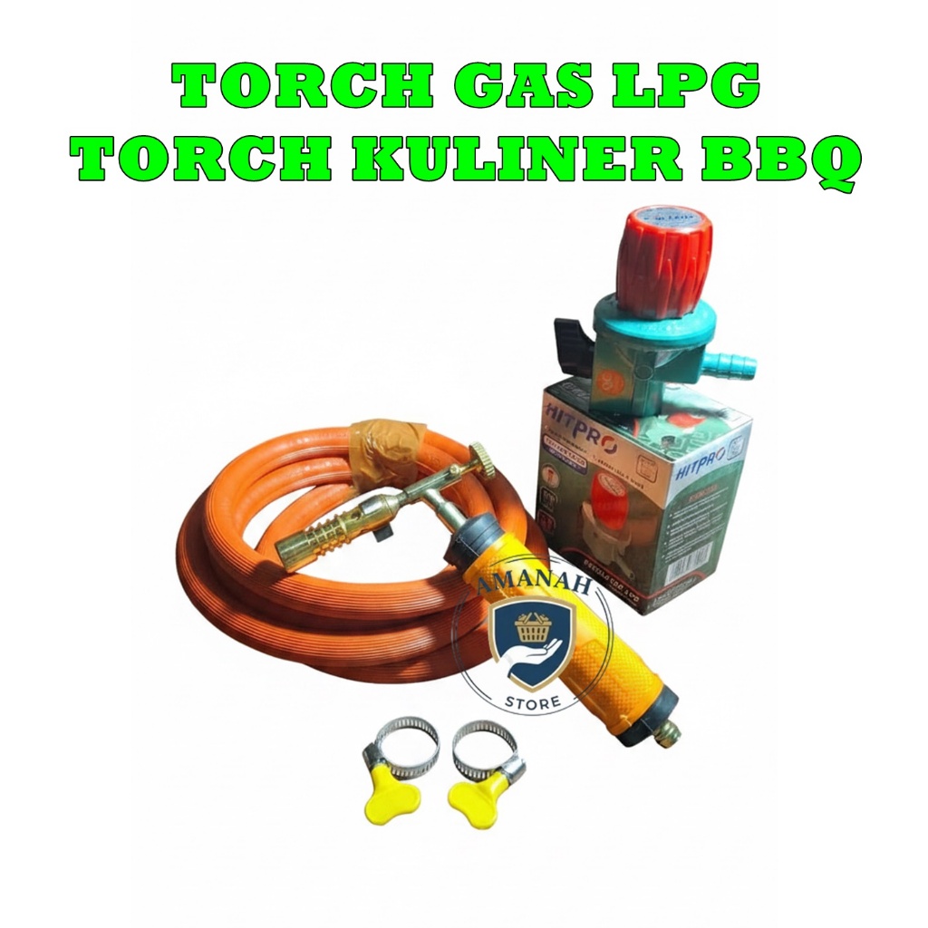 Torch Kepala Las Gas Torch Gas LPG Flame Gun Bakar Sate Seafood BBQ Blow Torch Flame Gun Gas LPG