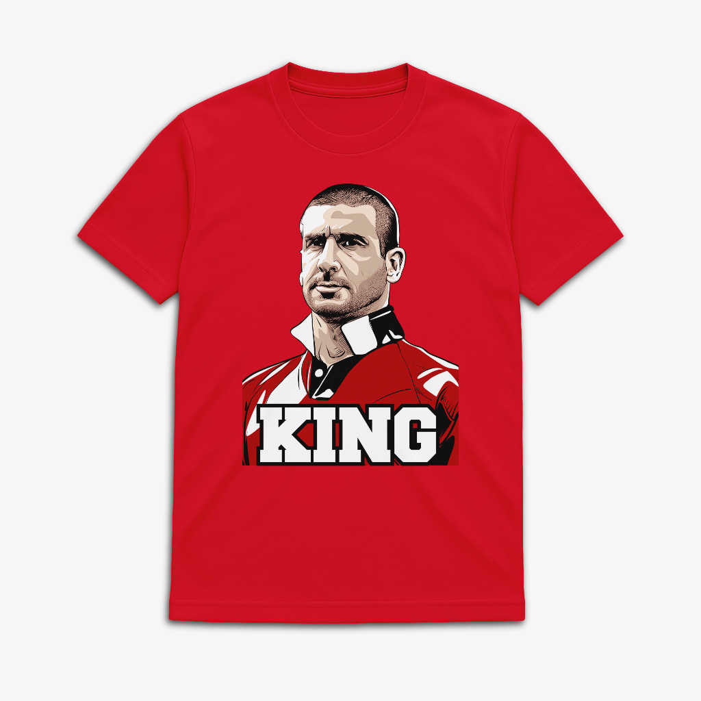 OVERHEADKICK PREMIUM TEES CANTONA T-SHIRT / KAOS BOLA / KAOS PEMAIN BOLA / KAOS ERIC CANTONA / KATUN
