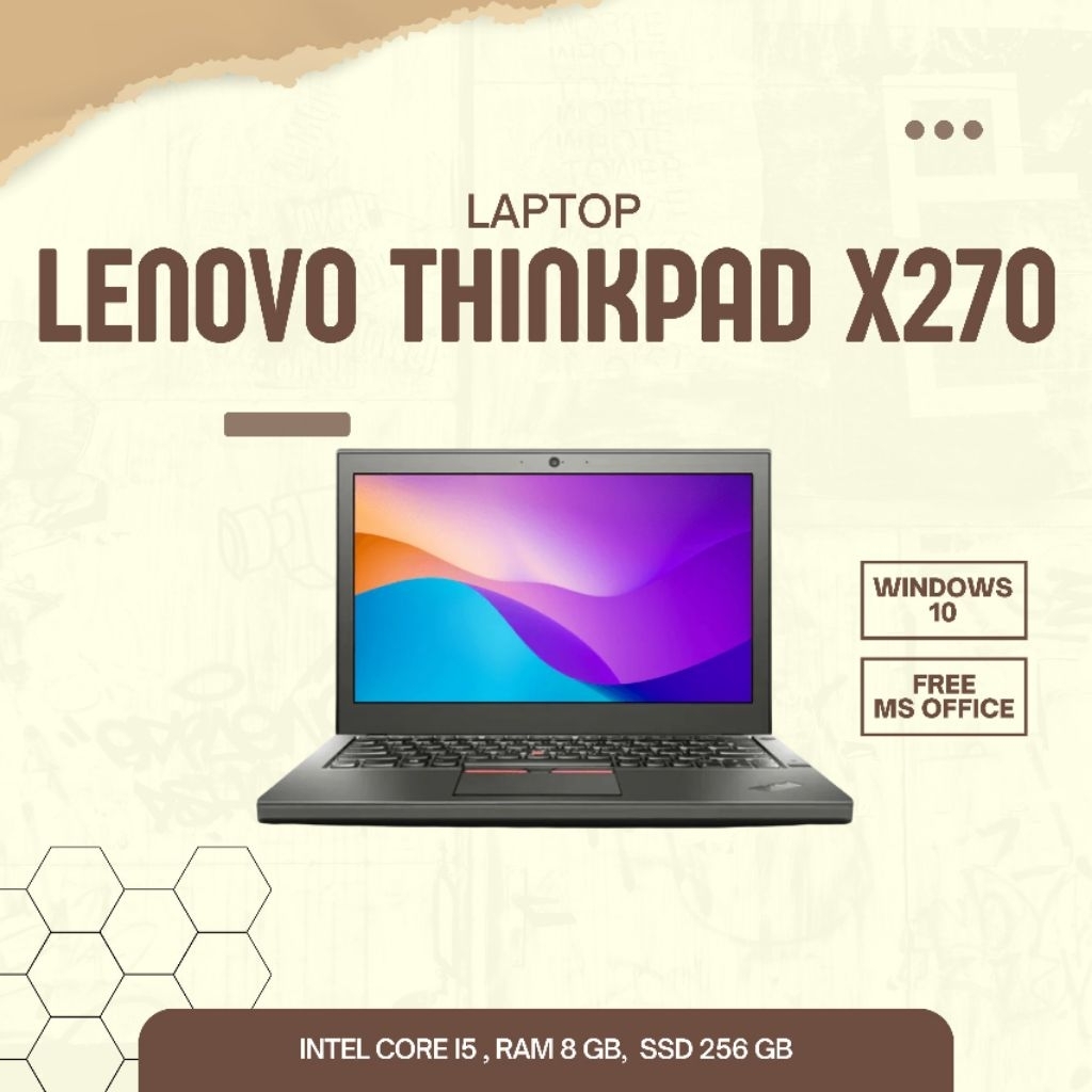 Laptop Siap Pakai Lenovo X270