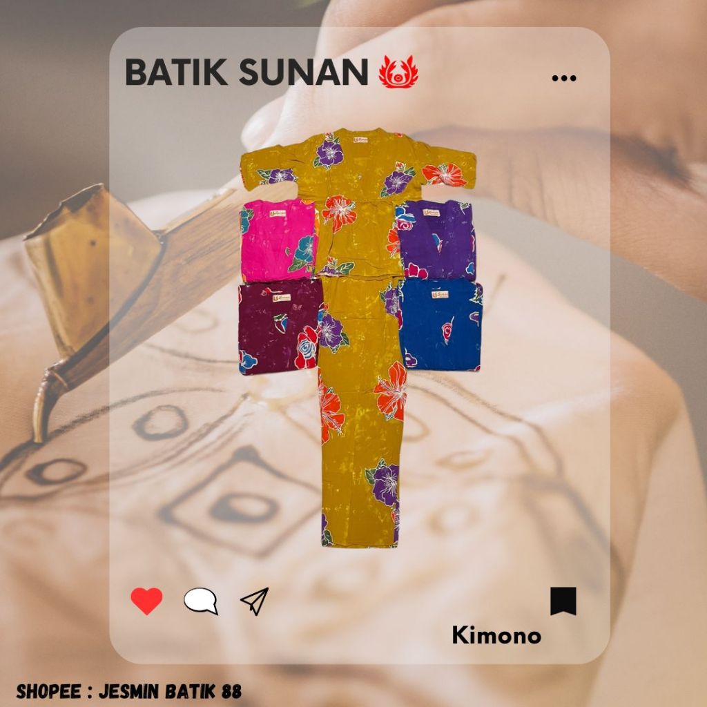 Setelan Celana Panjang Batik Sunan Tangan CP Tangan 3/4 ABG