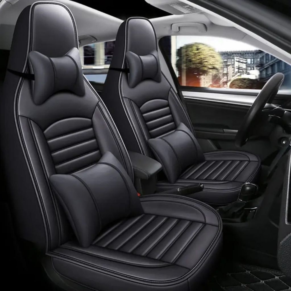 Sarung jok mobil 2 baris Agya Ayla Brio Satya Jazz Yaris TRD  Vios Dll
