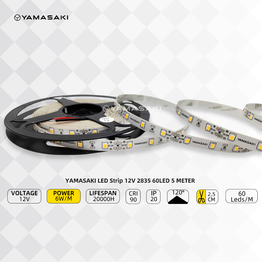 Yamasaki LED Strip 12V 2835 60LED