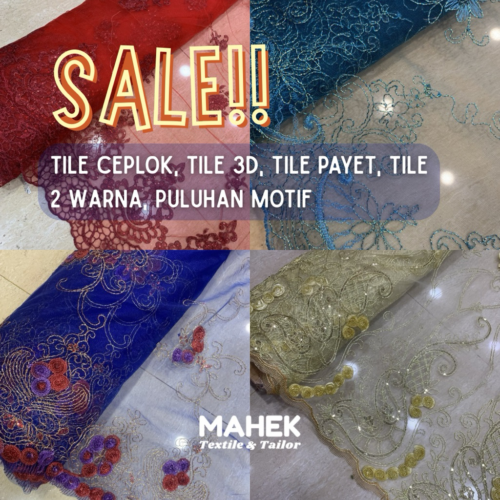 SALE! Tile Ceplok Tile Payet Tile 3D Tile Corneli Tile Twom Tone / Tile Bordir 3D / Tille Corneli / 