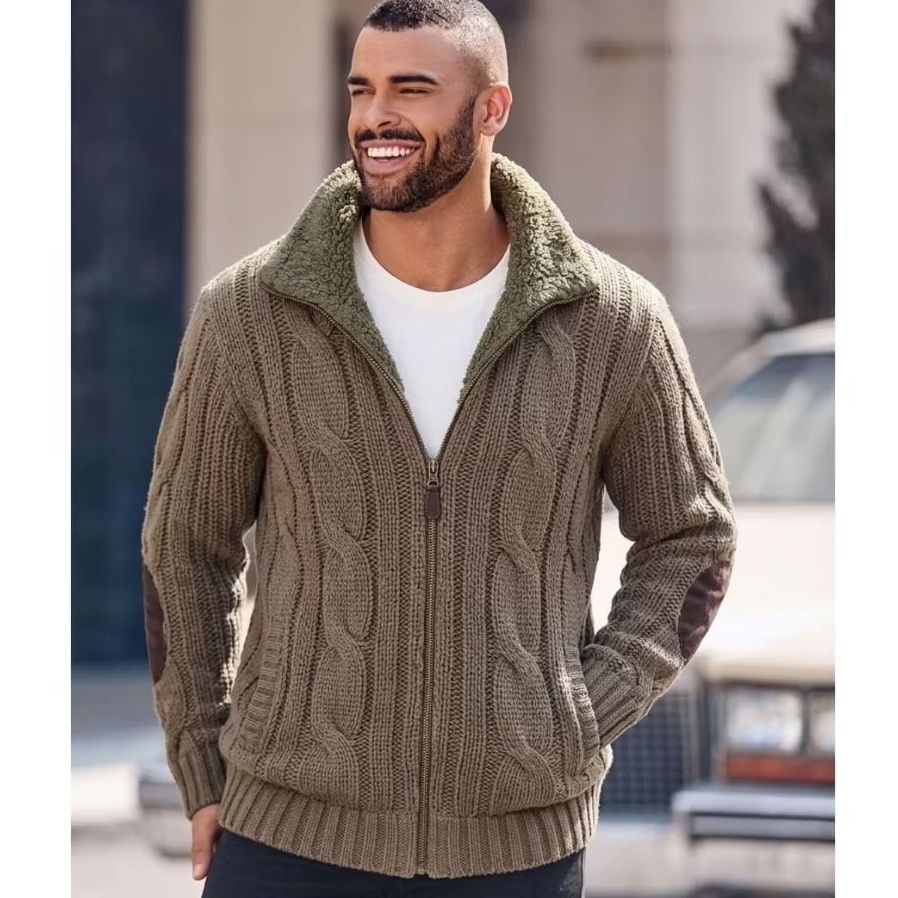 Knit Jacket Timberland Jaket Rajut Tebal
