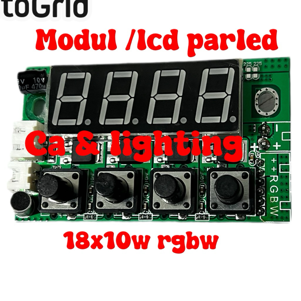 modul lampu parled 18x10watt/lcd parled