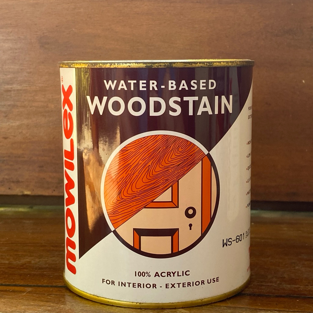 MOWILEX Woodstain warna OLIVE GREY (WS-601) Politur Vernis Kayu cat kayu 1 Liter