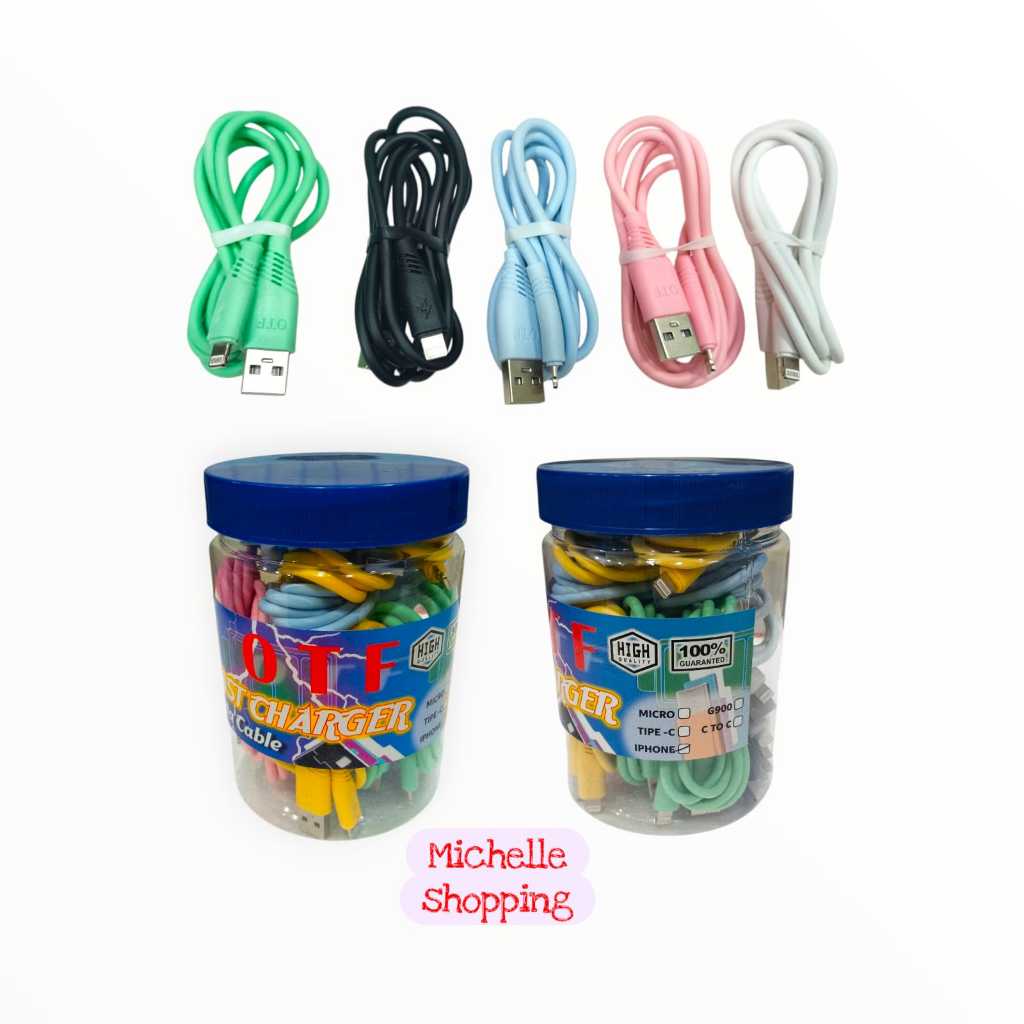 KABEL DATA OTF MACARON LIGHTNING CABLE MACARON OTF LIGHTNING PERPCS