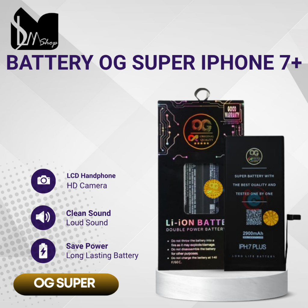 BATTERY | BATERAI | BATRE IPHONE 7+ (APN:616-00250) ORI OG SUPER