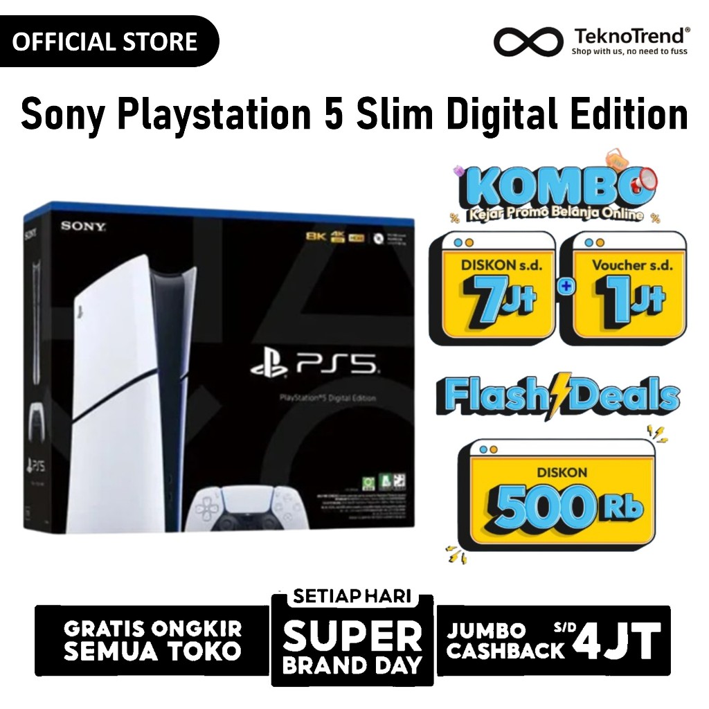 Sony PS5 Slim Console Digital Edition Sony Playstation 5