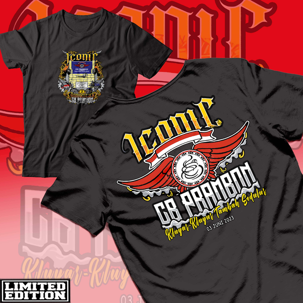 KAOS CB PRAMBON/ cb Nganjuk/kaos anniversary cb prambon/kaos cb anti tobat /kaos cb Nganjuk/kaos cb/