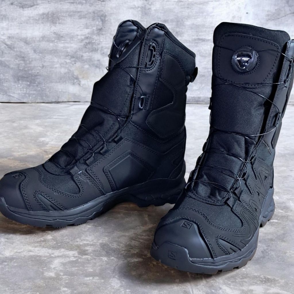 SEPATU TACTICAL SALOMON MADE IN CHINA SEPATU TALI PUTAR HITAM DAN HIJAU