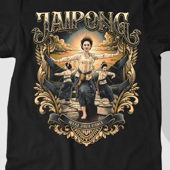 Kaos JAIPONG / JAIPONGAN | Kaos Budaya Sunda Premium | Baju Distro Pria