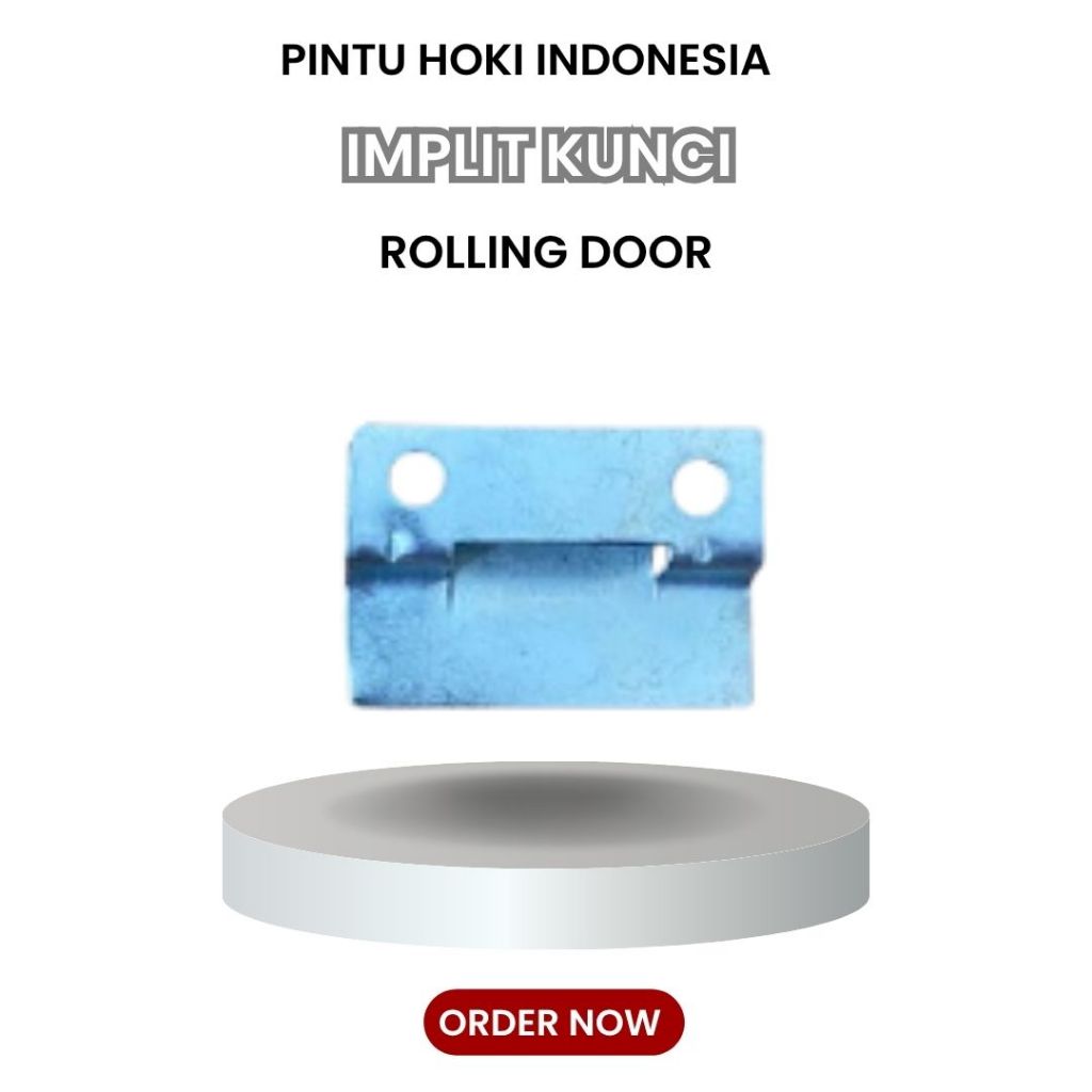 Implit Kunci Rolling Door Isi 4 PCS | Bracket Penjepit Pintu | Pengait Kunci Rolling Door Besi | Spa