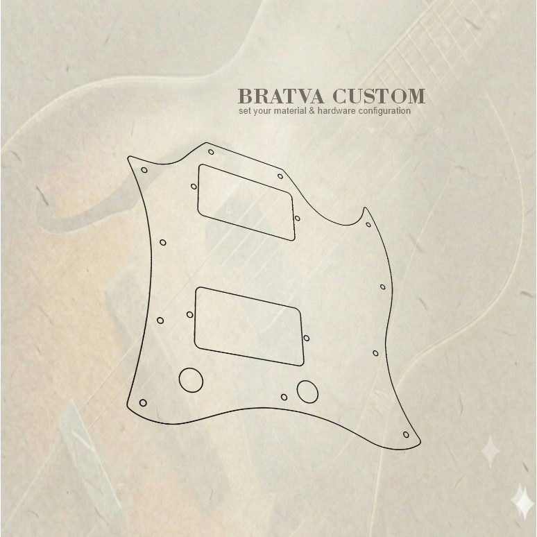 pickguard Gibson SG Batwing standard gibson 3ply akrilik mirror custom