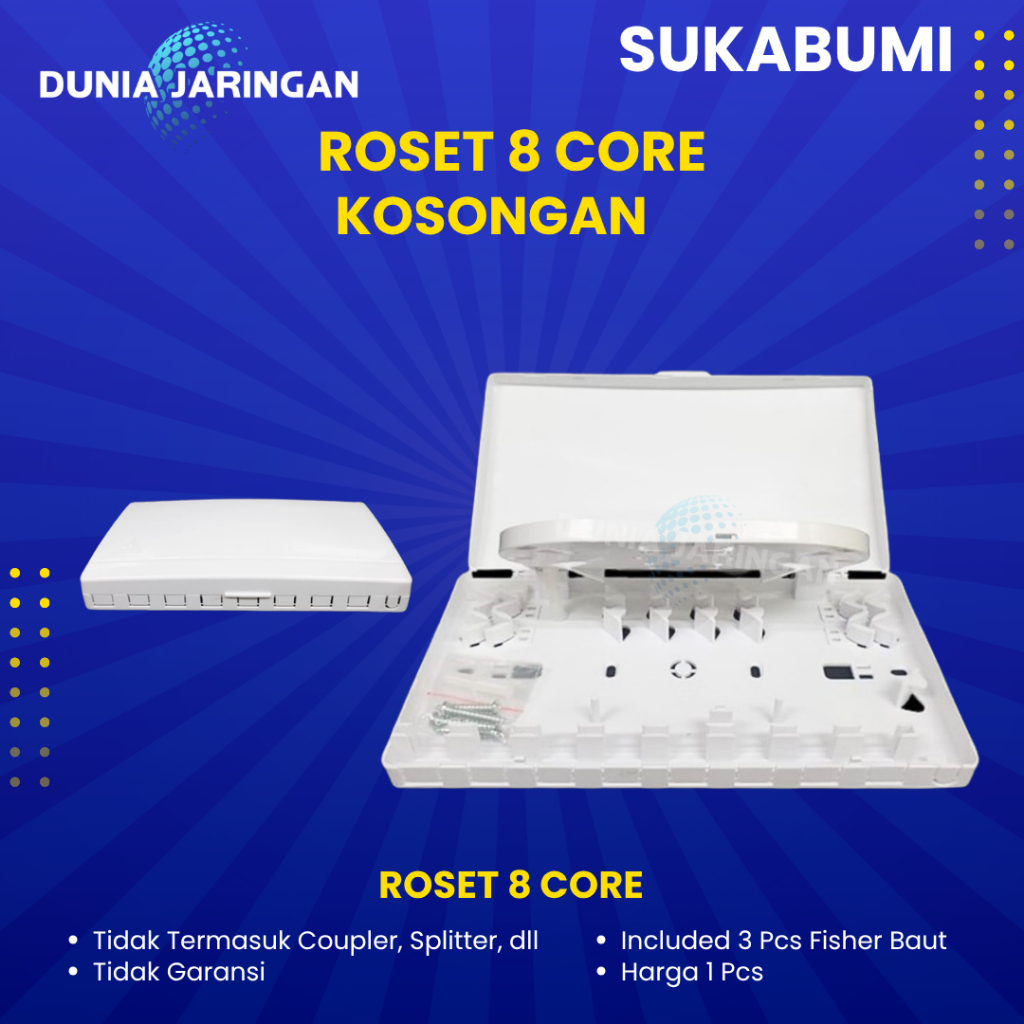 Roset Fiber Optic 8 Core kosongan|Roset FO 8 Core