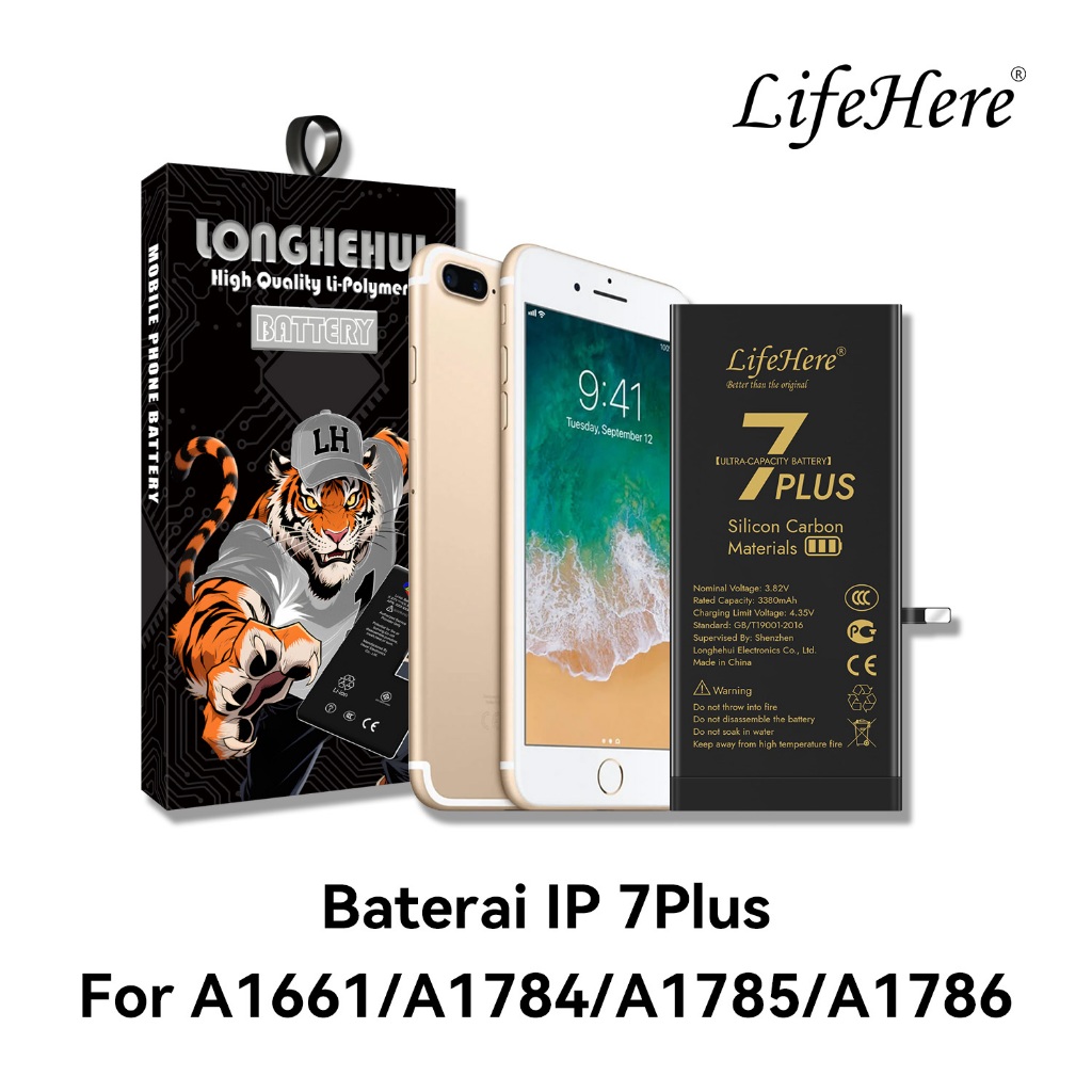 Lifehere baterai iphone 7 PLUS baterai   iphone 7P baterai 3490mah