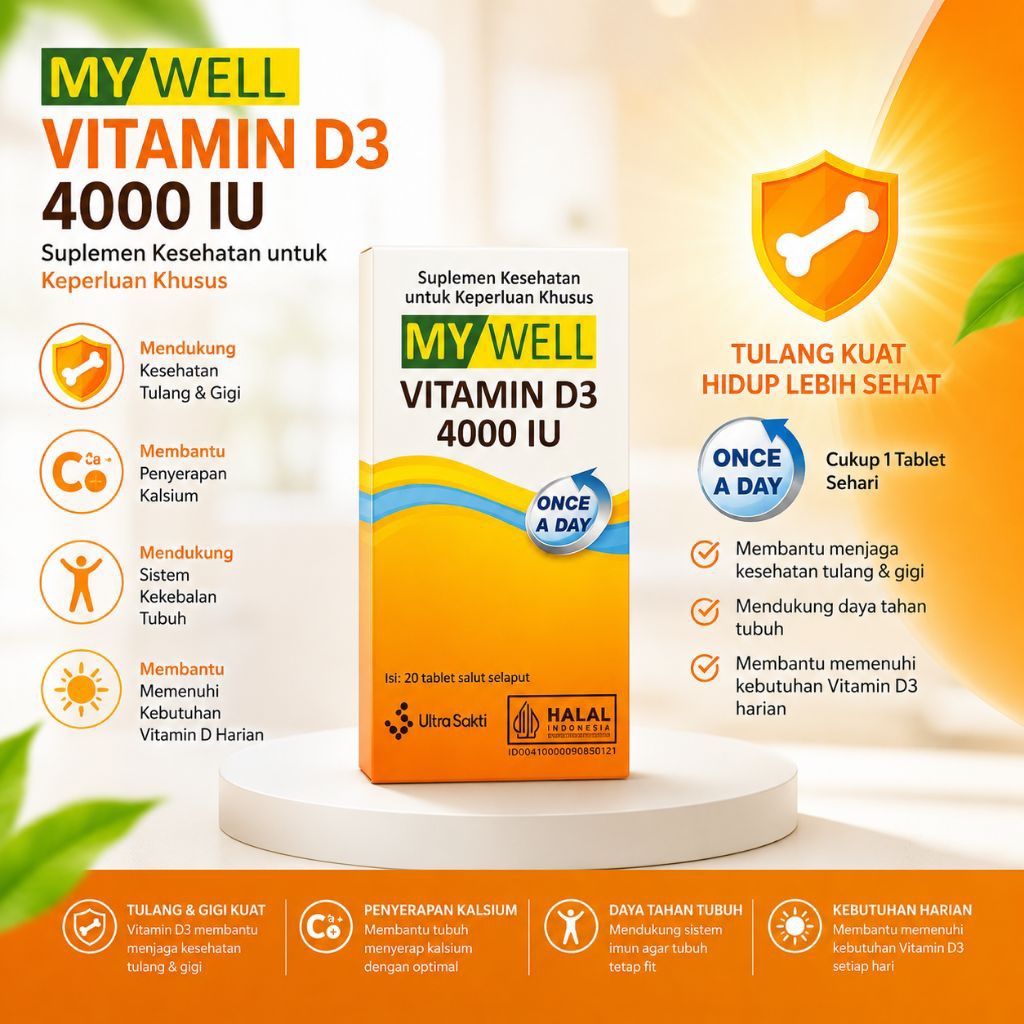 MYWELL - Vitamin D3 4000 IU