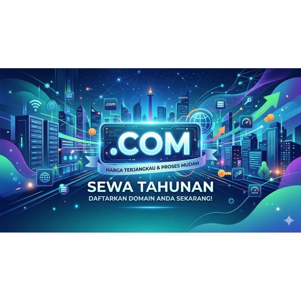 Paket Sewa Website Tahunan: Domain .COM, Hosting, dan SSL Gratis
