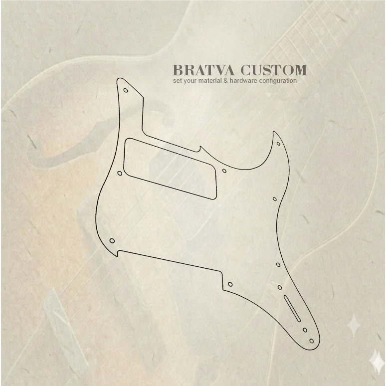 pickguard Pacifica 611 vfm Soapbar Humbucker 3ply 1ply custom akrilik mirror