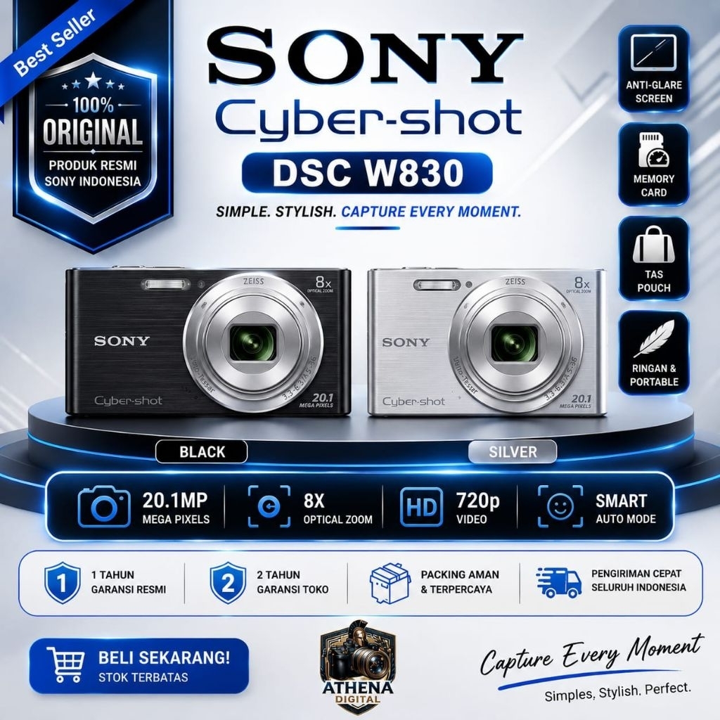 SONY CYBERSHOT - DSC W830 / CAMERA DIGITAL SONY CYBERSHOT -DSC W830