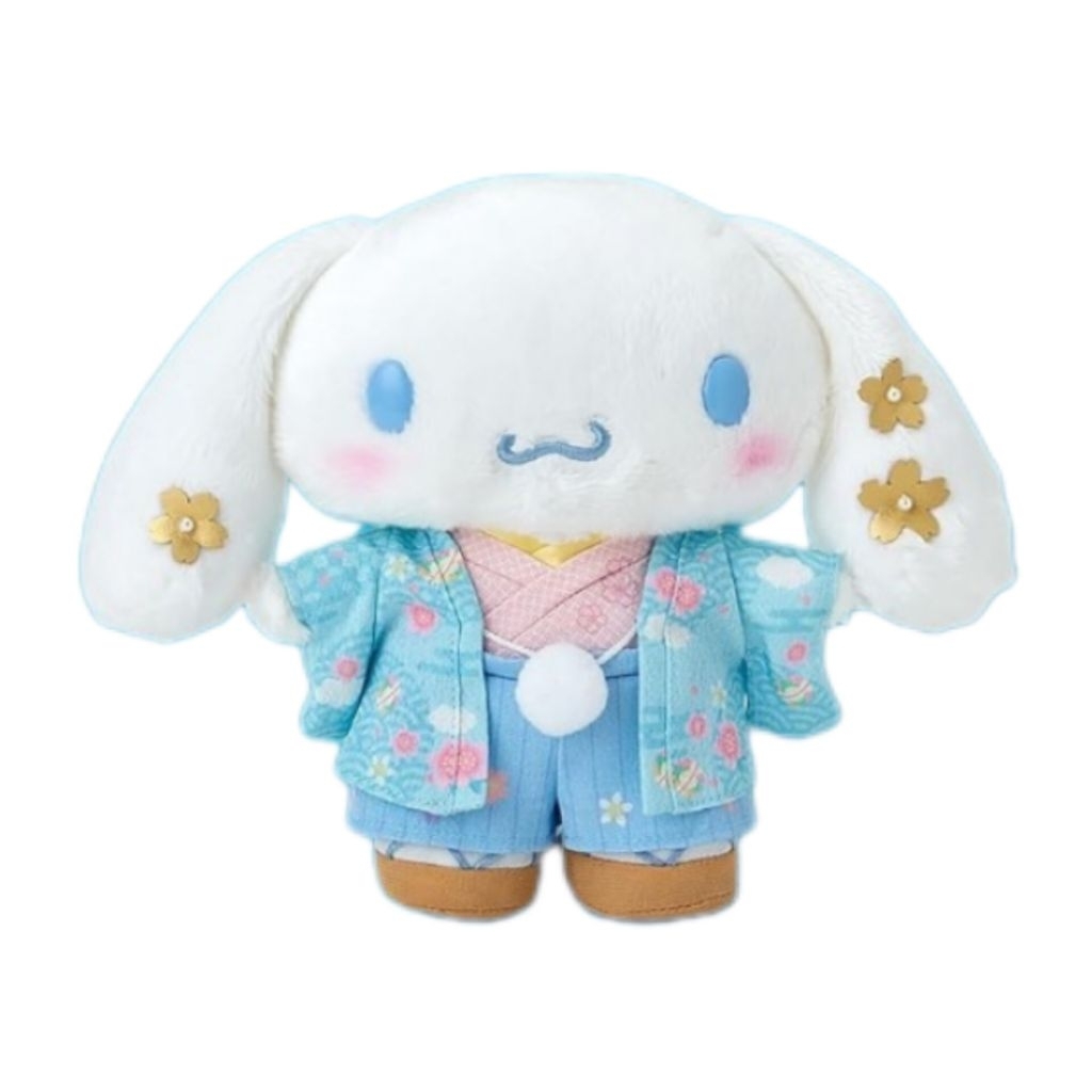 Boneka Ganci Cinnamoroll Blue Kimono Japan Plush Keychain Original