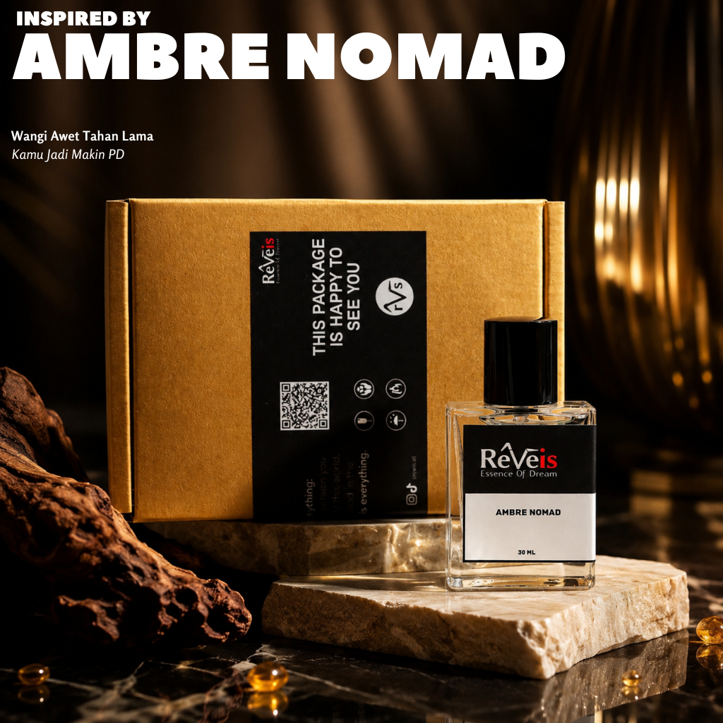 Reveis Ambre Nomad Perfume 30ml Wangi Tahan Lama 24 Jam Unisex
