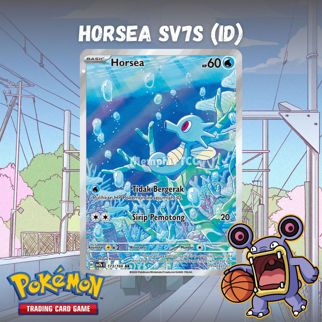 Horsea - 173/166 AR SV7s - Kartu Pokemon TCG Original (ID)
