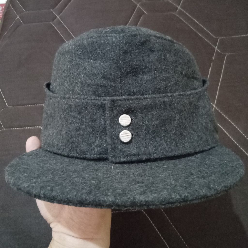 Topi tentara M43 Jerman ww2 wol abu abu