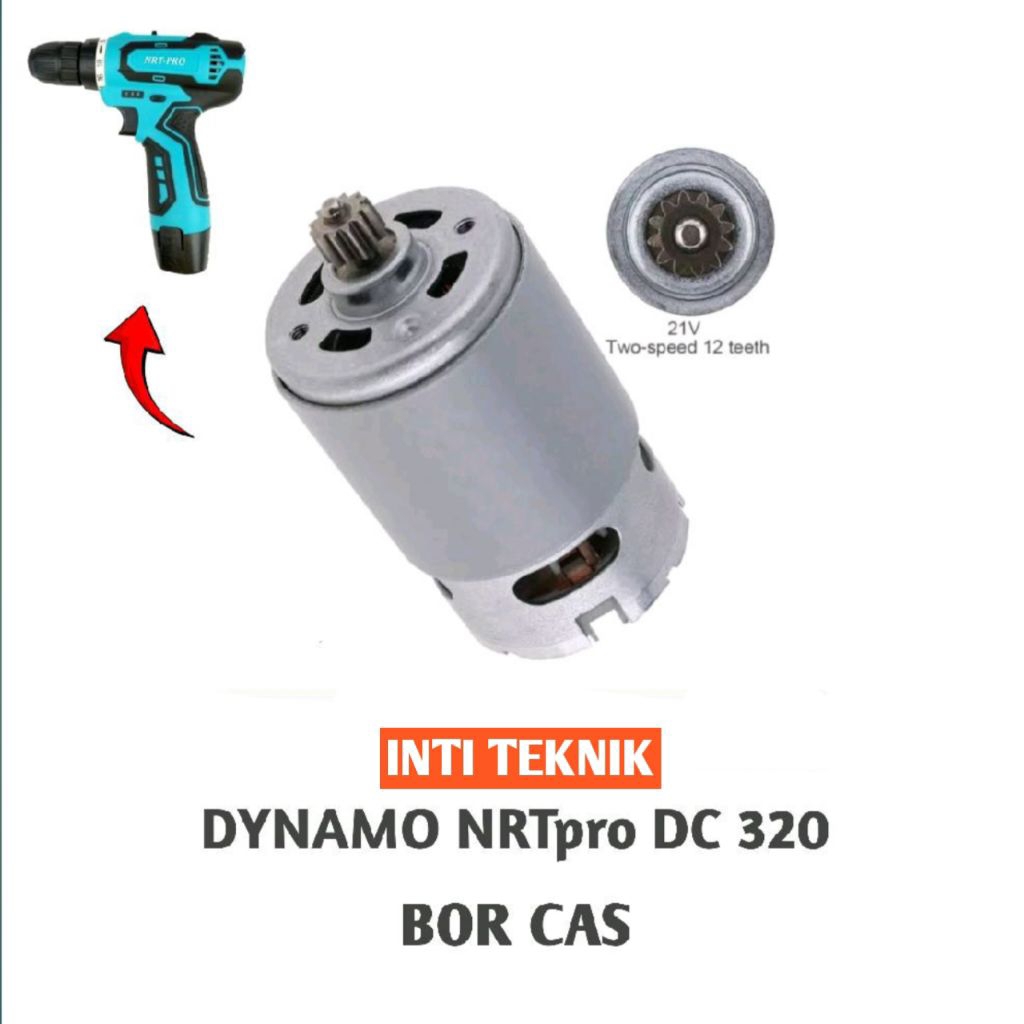 Dynamo untuk NRTPRO DC 320 mesin Bor cas 12v