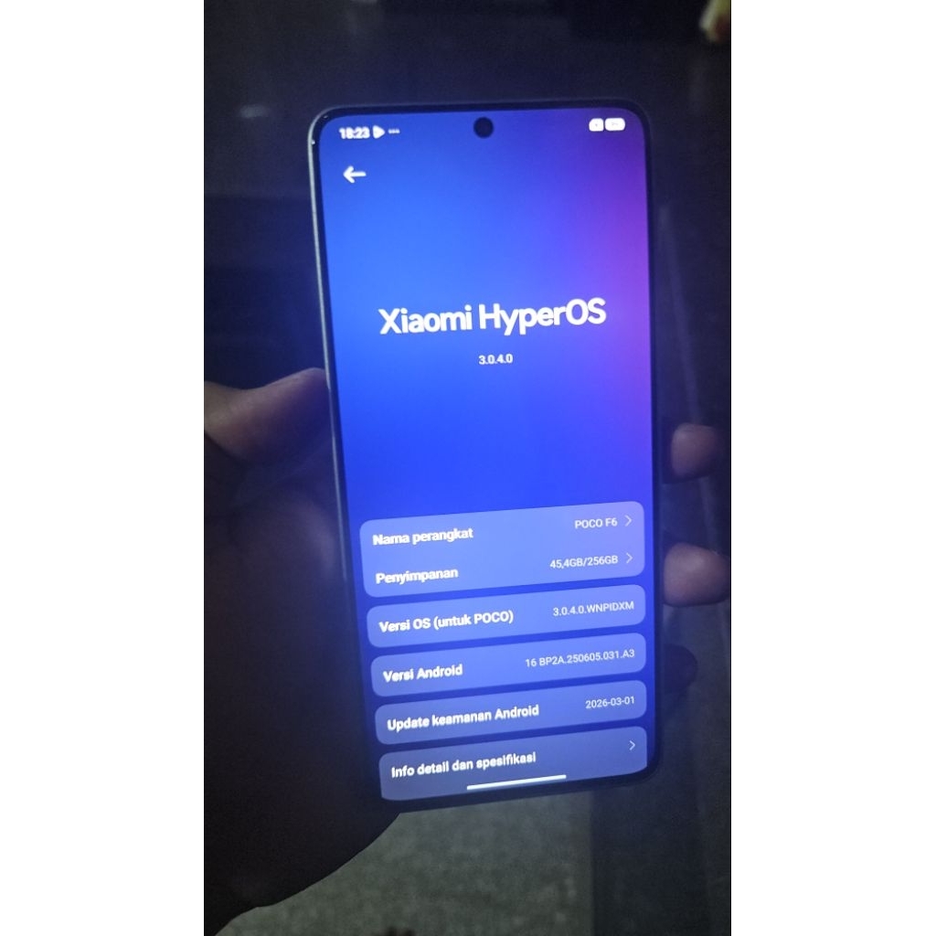 LCD Original 100% Copotan Poco F6 5g