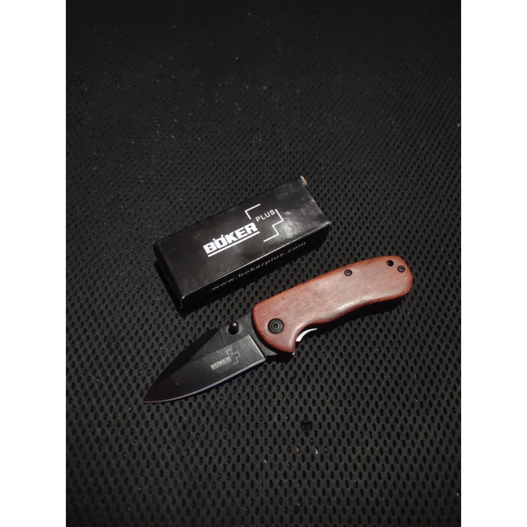 Pisau Lipat Survival Mini Boker Plus DA66 Outdoor Camping Bushcraft