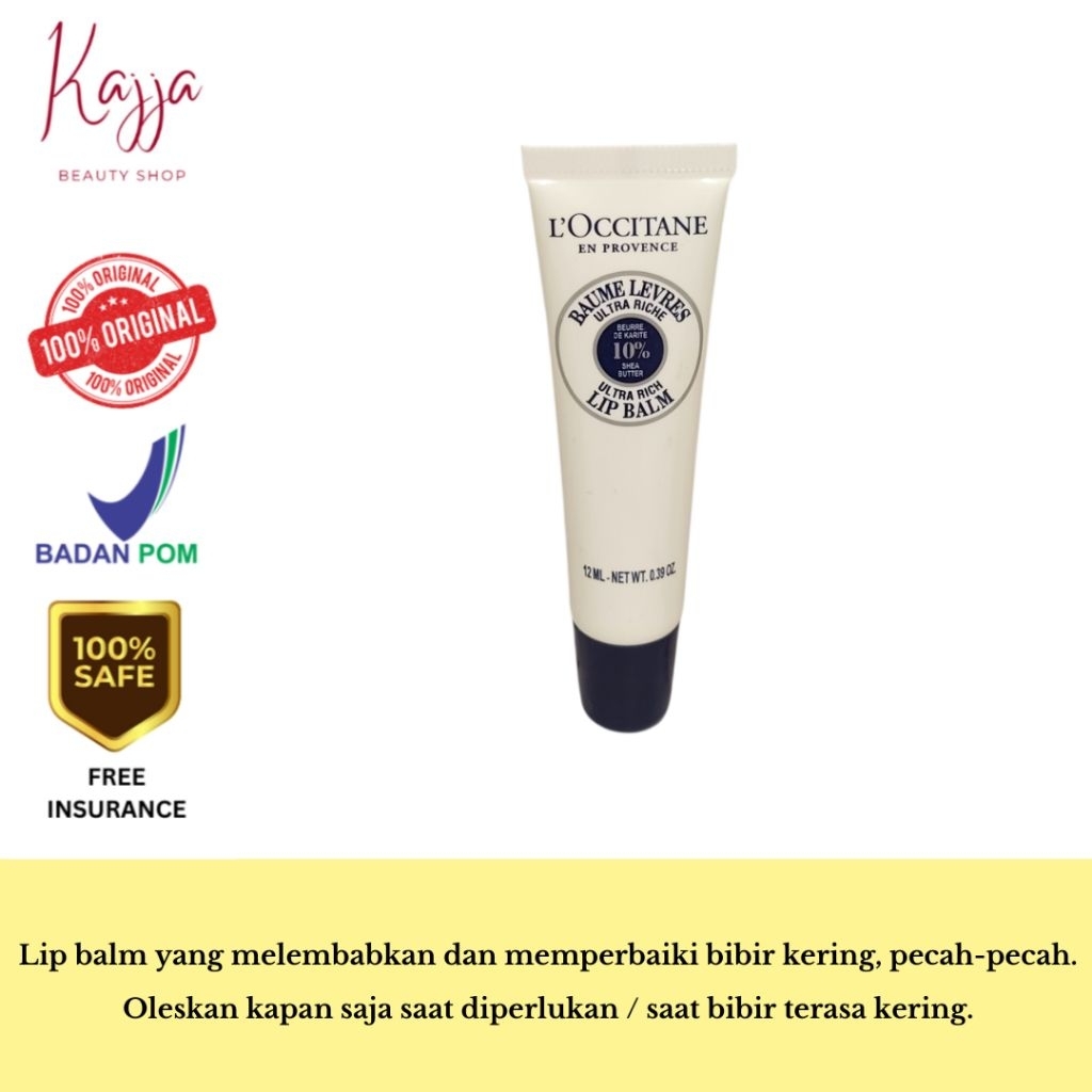 Loccitane Lip Balm 12ml / Loccitane Lip Balm Stick 4.5gr