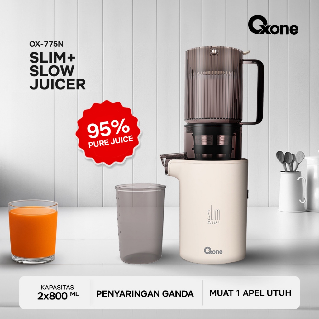OXONE OX775 Slim Plus Slow Juicer | Slow Juicer | Zero Metal