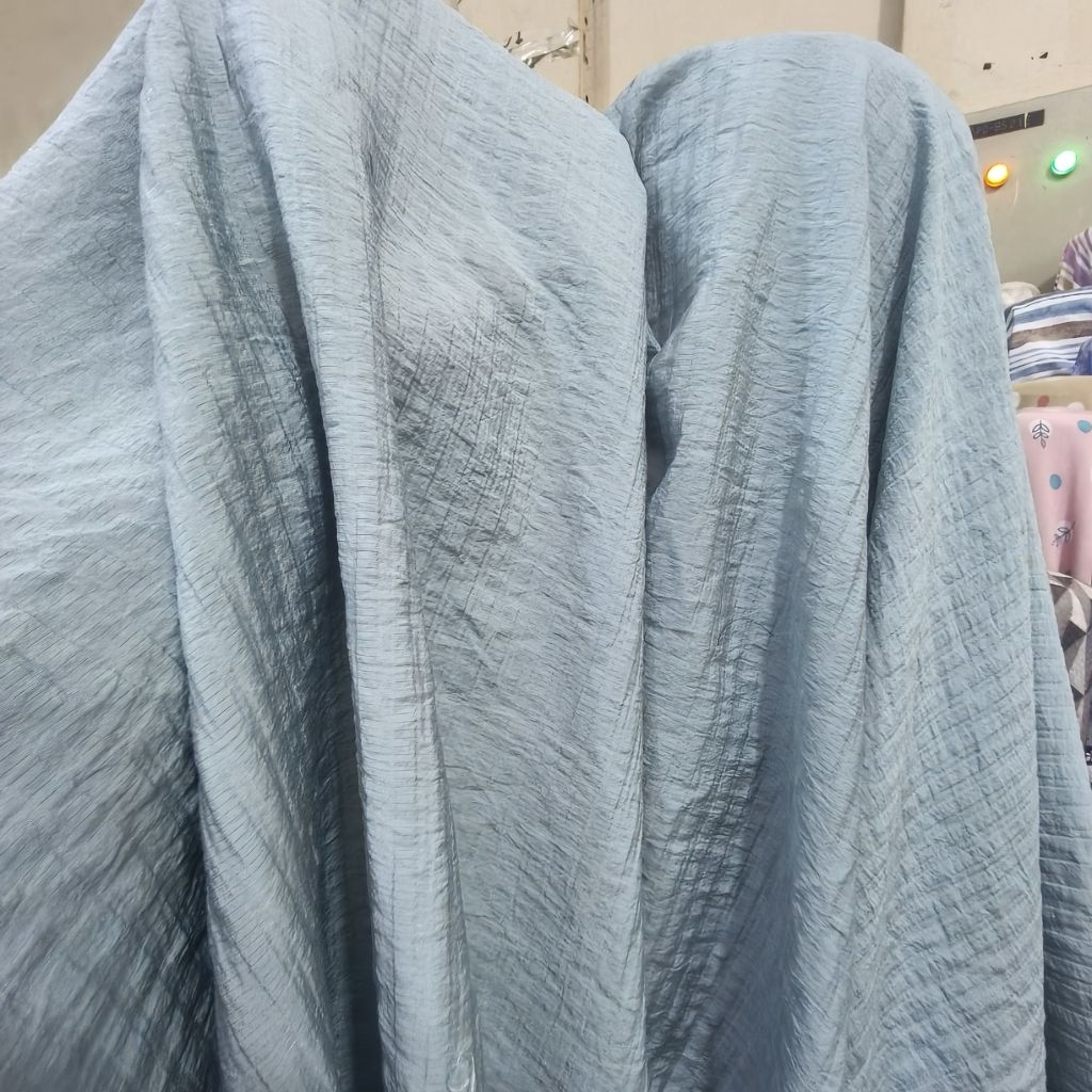 Kain katun silky wrinkle/crinkle(harga 0.5m/50cm)