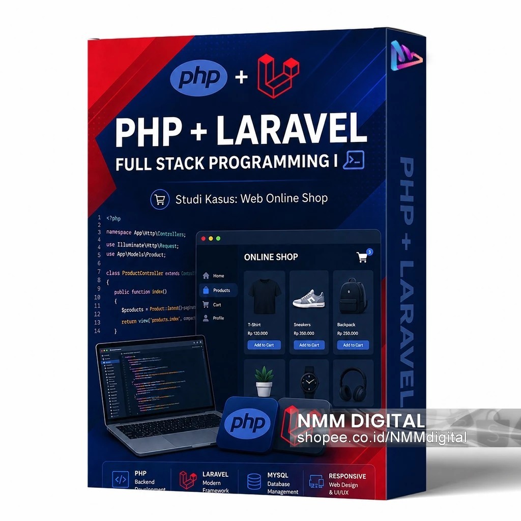 BELAJAR PHP + LARAVEL PROGRAMMING: Programmer Handal PHP Laravel Bangun Web