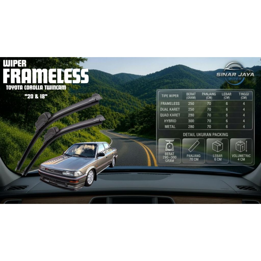 Wiper Toyota Corolla Twincam
