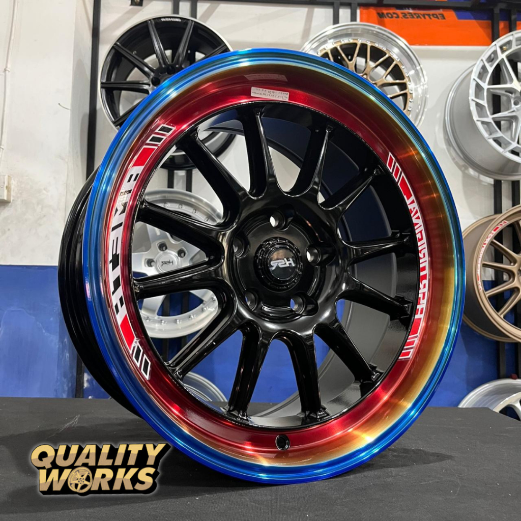 Velg Racing Rush/Terios Konde R17 Velg Hsr Ameth Rainbow Pcd 5x114,3 Lebar 8,5 ET22