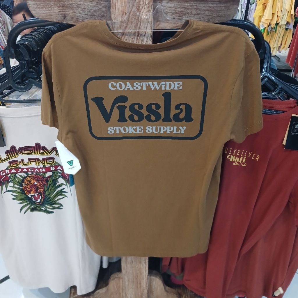 kaos Vissla Coaswide Ss Tee Brown