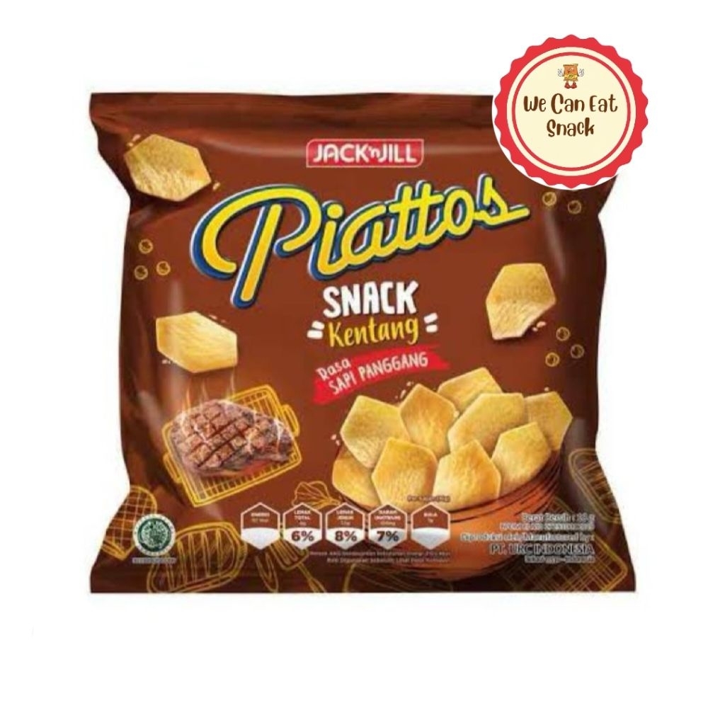 Piattos Snack Kentang Jack n Jill Piatos Renceng 13gr (Isi 10 Pcs)