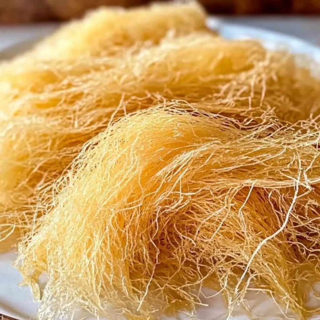 Kunafa Setengah Sangrai Premium Kemasan 500 Gram | Bahan Dessert Arab | Kataifi Untuk Baklava Siap P