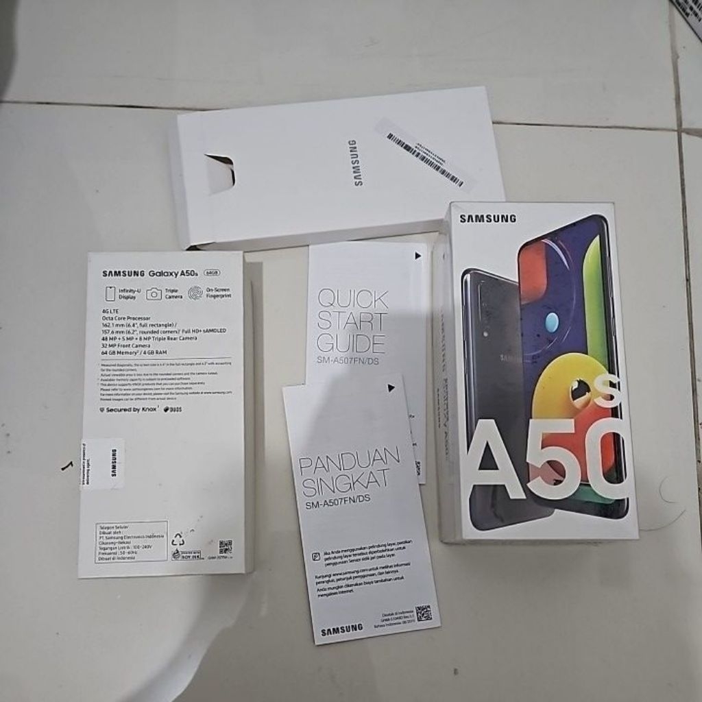 DUS BOX SAMSUNG A50S BEKAS ORI COPOTAN ASLI