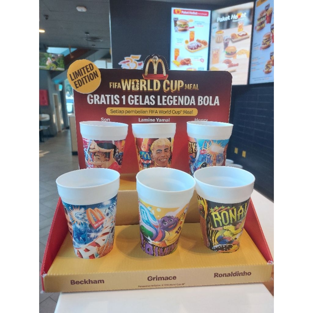 Aneka Merchandise McD X FIFA McDonald McDonalds McDonald's Original Limited Edition Color Changing T