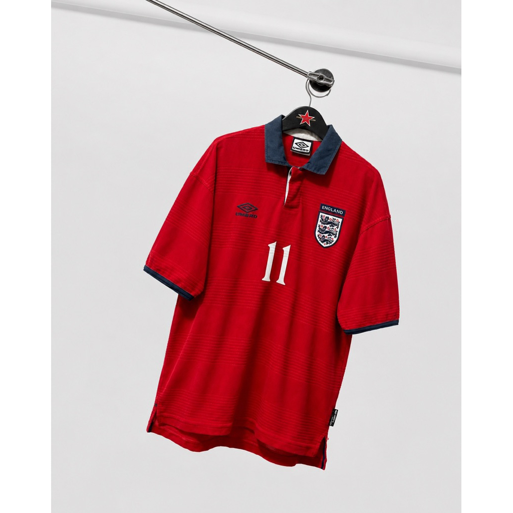 JERSEY TIMNAS INGGRIS ORIGINAL AWAY 2000 EURO