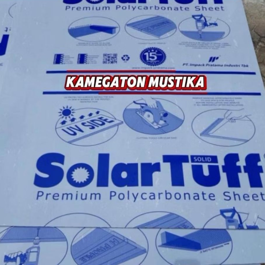 Atap Solarflat Polycarbonate Solid 3mm
