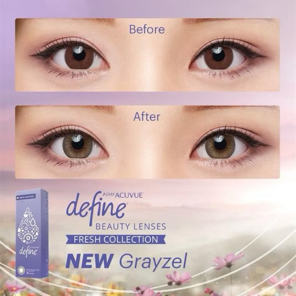 1 DAY ACUVUE DEFINE FRESH GRAYZEL