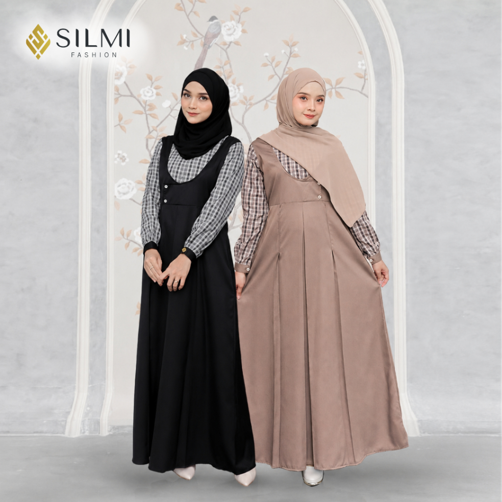 [SILMI] Sybila - Gamis Daily Remaja - Gamis Remaja Kekinian Korean Style