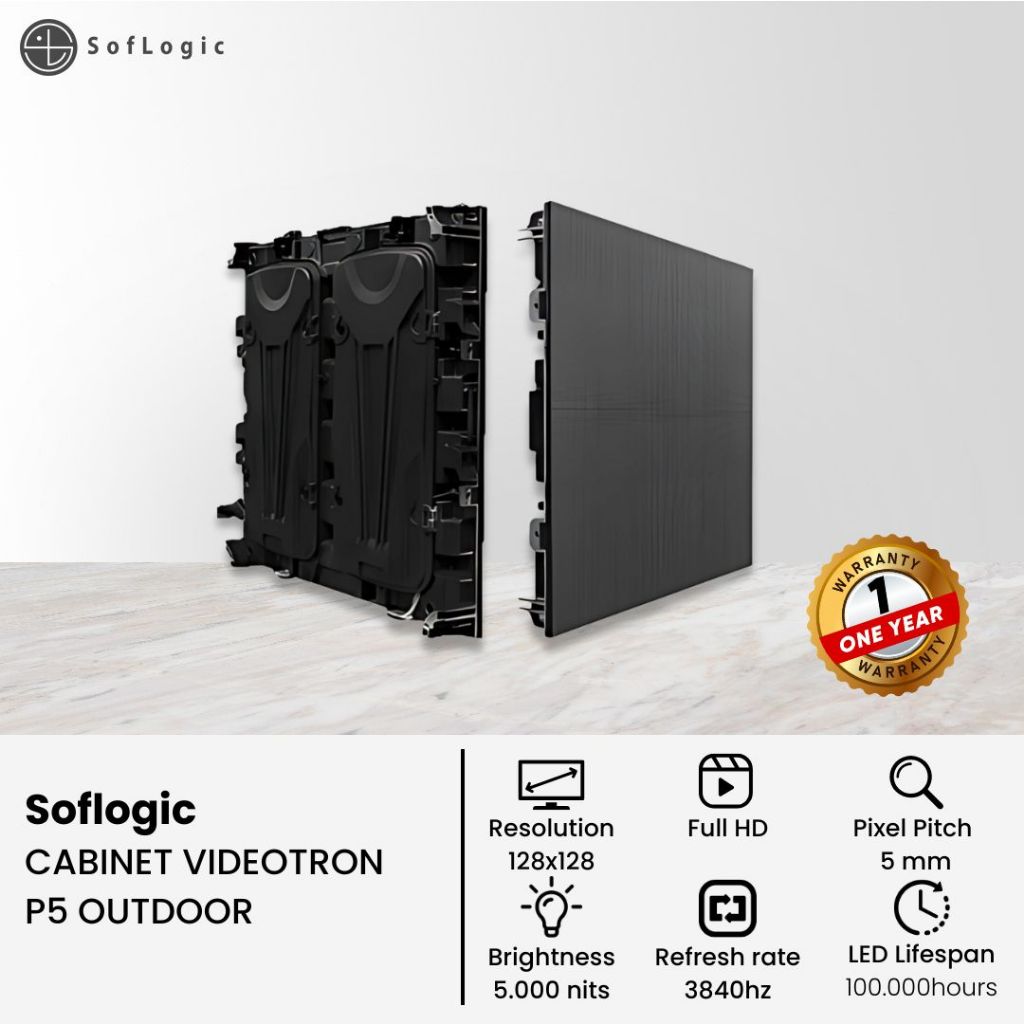 SOFLOGIC Videotron Cabinet P5 Outdoor | Garansi Resmi 2 Tahun