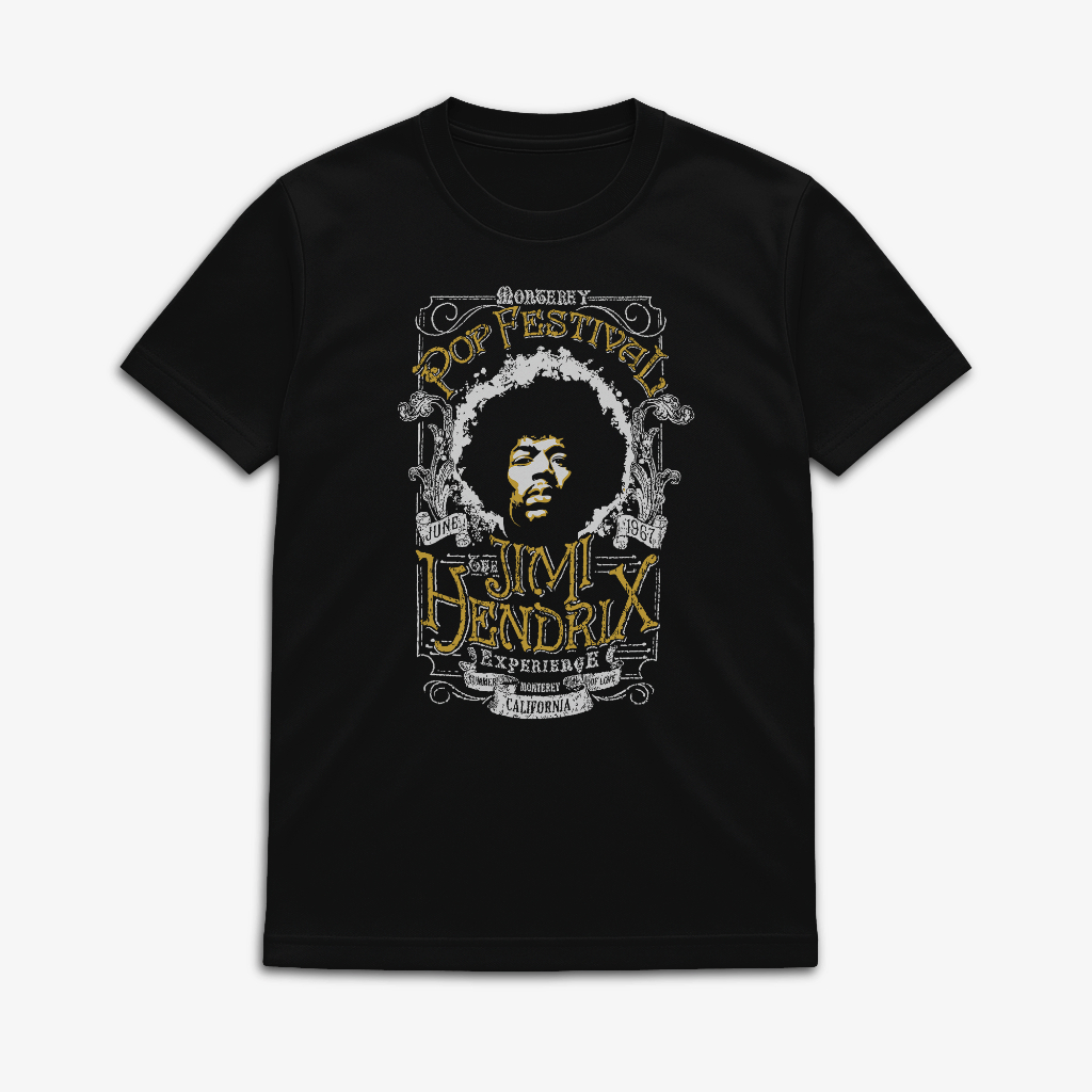 OVERHEADKICK PREMIUM TEES  JIMI HENDRIX T-SHIRT / KAOS MUSIC / KAOS STREETWEAR / KAOS BAND / KATUN C